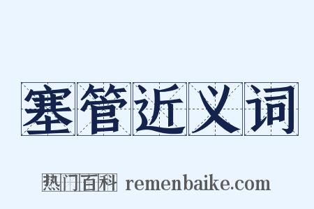 塞管近义词是什么意思的图片
